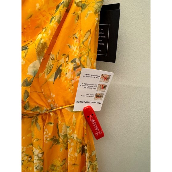 Mac Duggal Yellow Floral Maxi Dress - Picture 9 of 9